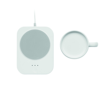 Logo trade promotional gifts picture of: Wireless charger mug warmer set
