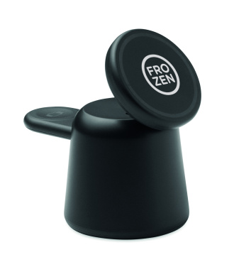 Logotrade corporate gift image of: 3 in 1 wireless charger 15W