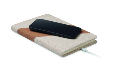Logotrade promotional merchandise image of: A5 notebook with 15W charger