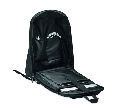 Logo trade business gifts image of: 600D RPET backpack trolley