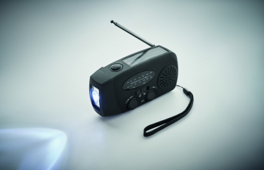 Logotrade advertising products photo of: Portable radio SOS with LED torch