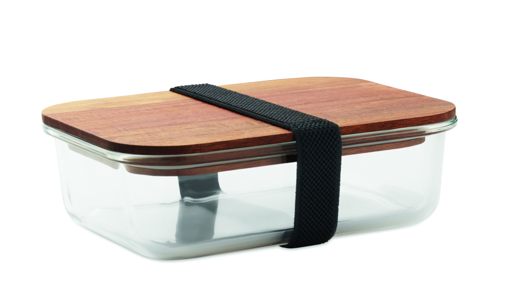 Logo trade advertising products image of: Glass lunch box 800ml