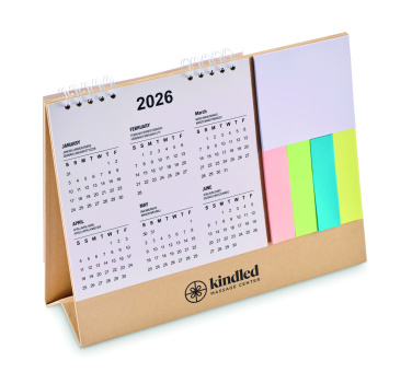 Logo trade promotional products image of: Desk calendar with memo pad