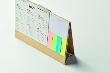 Logo trade promotional items picture of: Desk calendar with memo pad