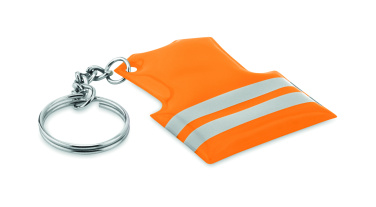 Logo trade business gift photo of: Key ring with reflecting vest Jekabpils