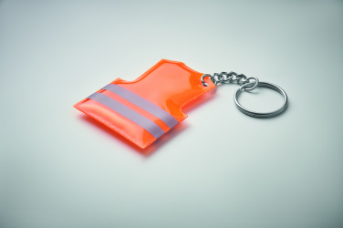 Logo trade promotional merchandise image of: Key ring with reflecting vest Jekabpils
