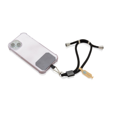 Logo trade promotional product photo of: CarryLoop RCS recycled PET adjustable phone holder wristlet