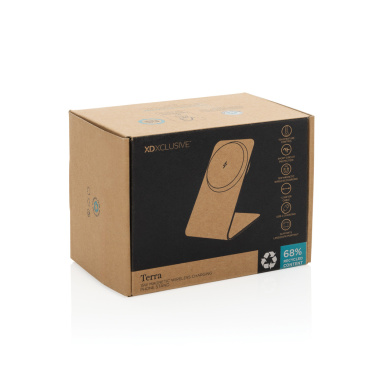 Logotrade advertising products photo of: Terra aluminium 15W magnetic wireless charging phone stand