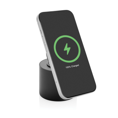 Logo trade promotional products image of: Magpulse RCS recycled plastic 3W speaker w/magnetic holder