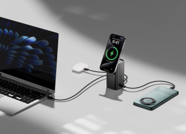 Logo trade promotional giveaway photo of: Urban Vitamin Sunnyvale 100W 15.000mAh magnetic powerbank