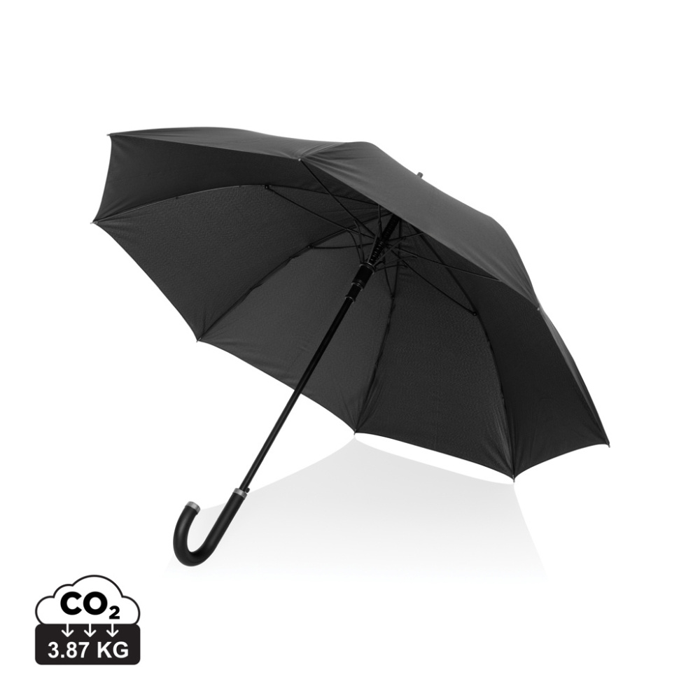 Logo trade promotional products picture of: Swiss Peak Vero Aware™ RPET 25” umbrella w luxe handle