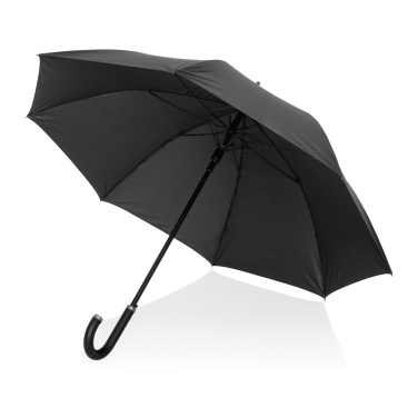 Logo trade advertising product photo of: Swiss Peak Vero Aware™ RPET 25” umbrella w luxe handle