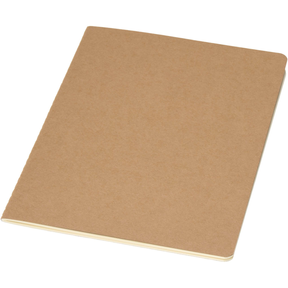 Logo trade promotional merchandise image of: Slyk A5 kraft cahier notebook with ruled pages