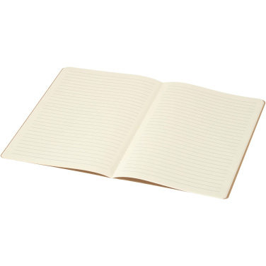 Logotrade corporate gift image of: Slyk A5 kraft cahier notebook with ruled pages