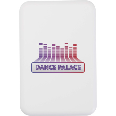 Logo trade promotional merchandise photo of: Acrab 5000 mAh 15W magnetic wireless power bank with 20W PD - made from recycled plastic