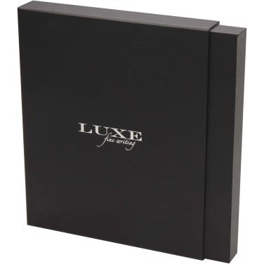 Logo trade promotional giveaways image of: Legato Elegance A5 hard cover notebook and rollerball pen set