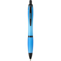 Nash recycled plastic ballpoint pen with black trims (black ink), Aqua