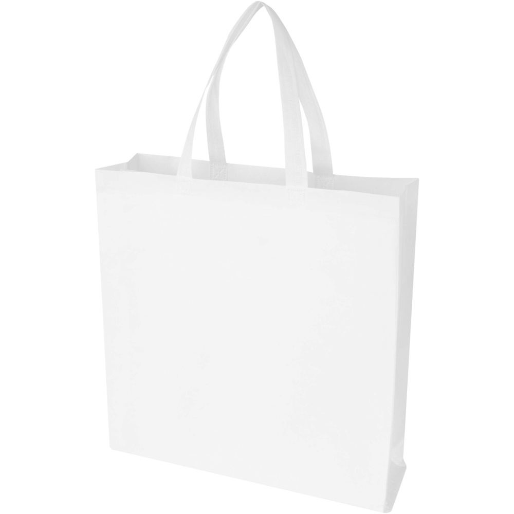 Logo trade promotional merchandise picture of: EcoSeal GRS recycled nonwoven gusset tote bag 12L
