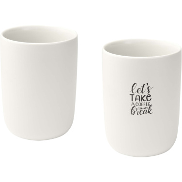 Logo trade promotional item photo of: Male 350 ml ceramic cups - set of 2