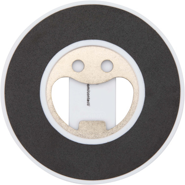 Logotrade corporate gift image of: Ain recycled plastic magnetic phone stand with bottle opener