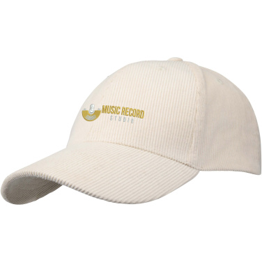 Logotrade advertising products photo of: Hutton 6 panel recycled corduroy cap
