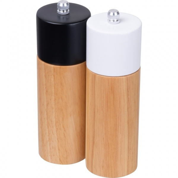 Logo trade promotional merchandise image of: Salt & pepper mill set DAKAR