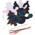 Scratch-off Christmas ornaments SOUTH POLE, multi-colour