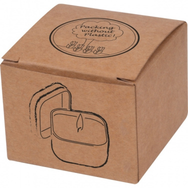 Logo trade promotional items picture of: Candle in tin PRAGUE