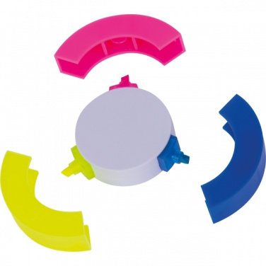 Logo trade corporate gifts image of: 3-in-1 Highlighter ANDORRA