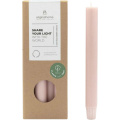 Originalhome dinner candle matcha, Light pink