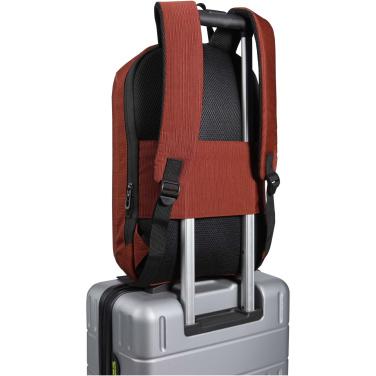 Logo trade promotional giveaways picture of: Luma 15" GRS recycled anti-theft laptop backpack 10L