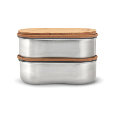 Logotrade promotional giveaway picture of: Black+Blum Stainless Steel Double Bento Box