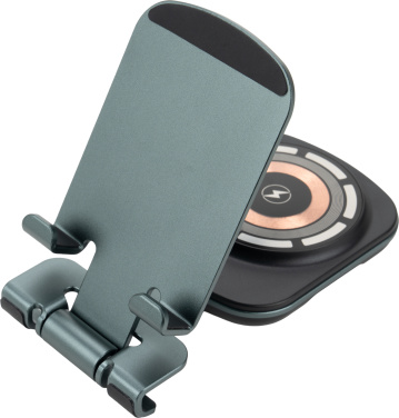 Logotrade promotional merchandise photo of: Phone holder with wireless charger
