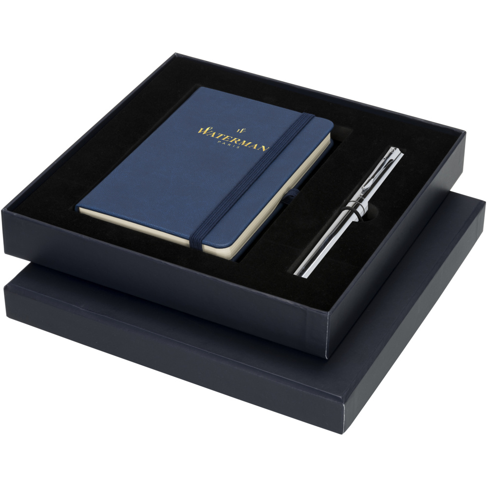Logo trade corporate gift photo of: Waterman gift box with A6 notebook