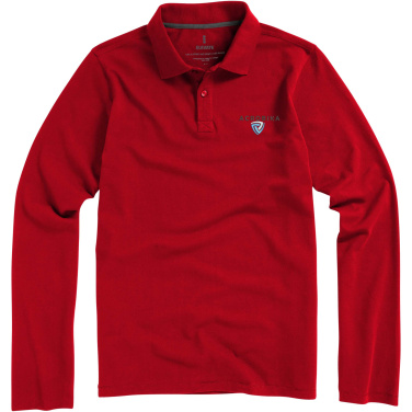 Logo trade promotional gifts image of: Oakville long sleeve men's polo