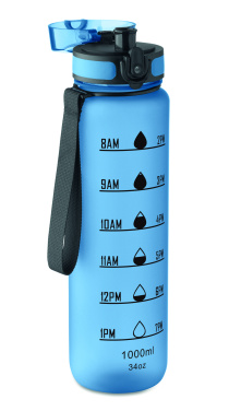 Logotrade promotional giveaway image of: Sports water bottle RPET 1L