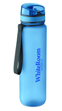Logo trade promotional gifts image of: Sports water bottle RPET 1L