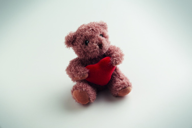 Logo trade promotional giveaways picture of: Teddy bear plush with heart