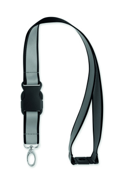 Logo trade promotional merchandise photo of: Reflective RPET lanyard
