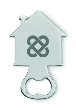 Logotrade promotional merchandise picture of: House shape bottle opener