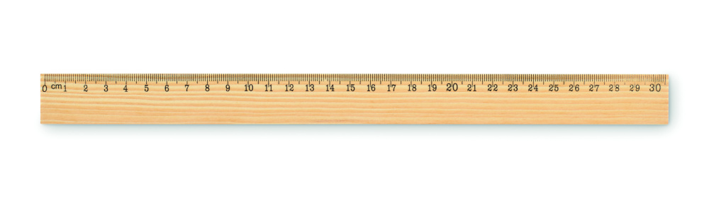Logo trade corporate gifts image of: Wooden ruler 30cm