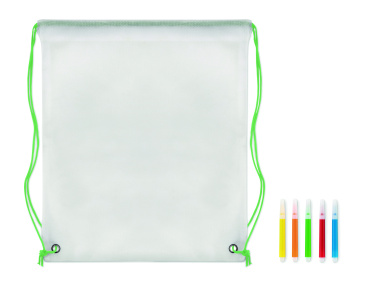 Logotrade promotional gift image of: Non woven kids bag with pens