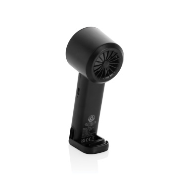 Logotrade corporate gift image of: Twist RCS recycled plastic re-chargeable portable fan
