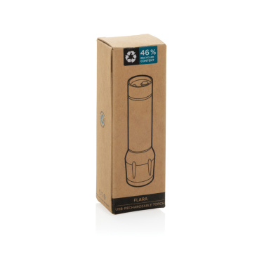 Logo trade corporate gifts picture of: Flara RSC recycled plastic USB-rechargeable torch