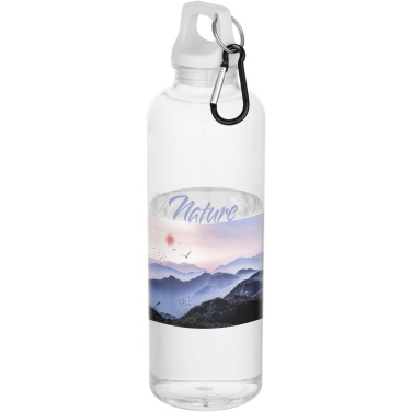 Logotrade promotional giveaway image of: Oregon 750 ml RCS recycled plastic water bottle with carabiner