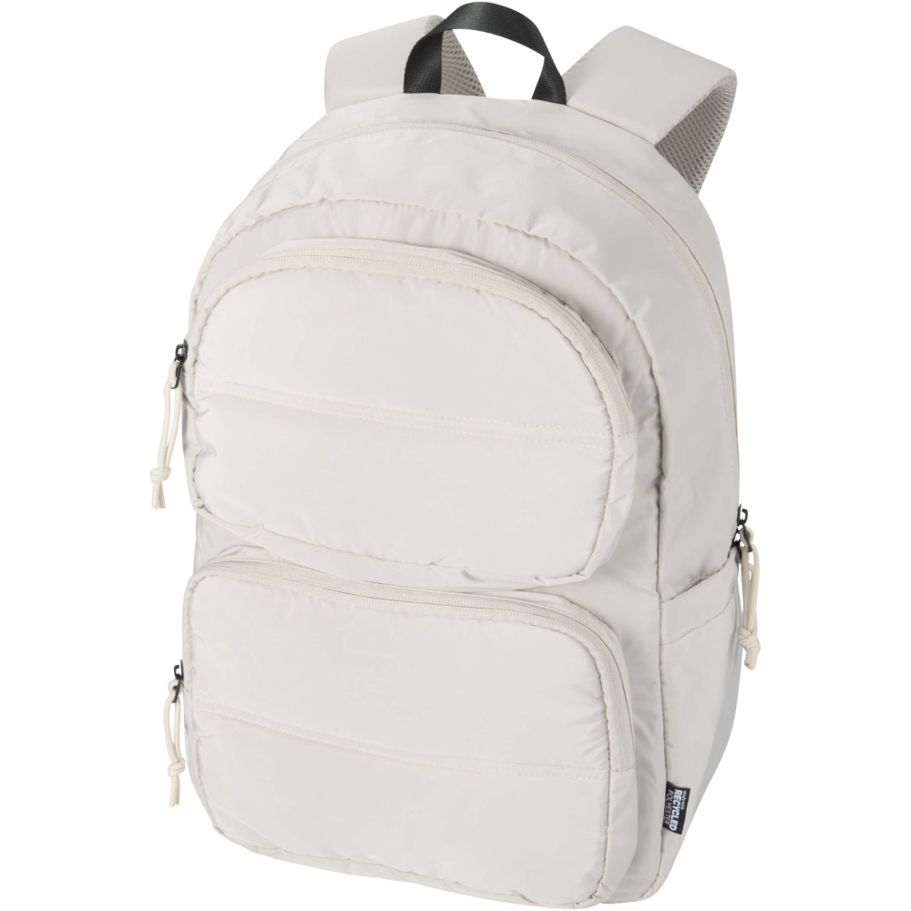 Logotrade business gifts photo of: Puffer 15.6" GRS recycled laptop backpack 18L