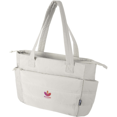 Logotrade promotional gifts photo of: Puffer 15.6" GRS recycled laptop tote bag 18L