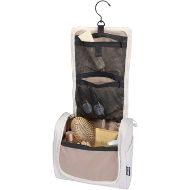 Logotrade promotional products photo of: Puffer GRS recycled hangable toiletry bag 8L