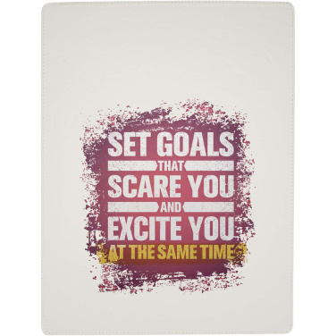 Logo trade advertising products image of: Clast A4 clipboard with magnetic closure and RCS recycled ballpoint pen (black ink)