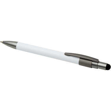 Logotrade corporate gift picture of: Rill RCS recycled ballpoint pen with stylus and fidget spinner (black ink)
